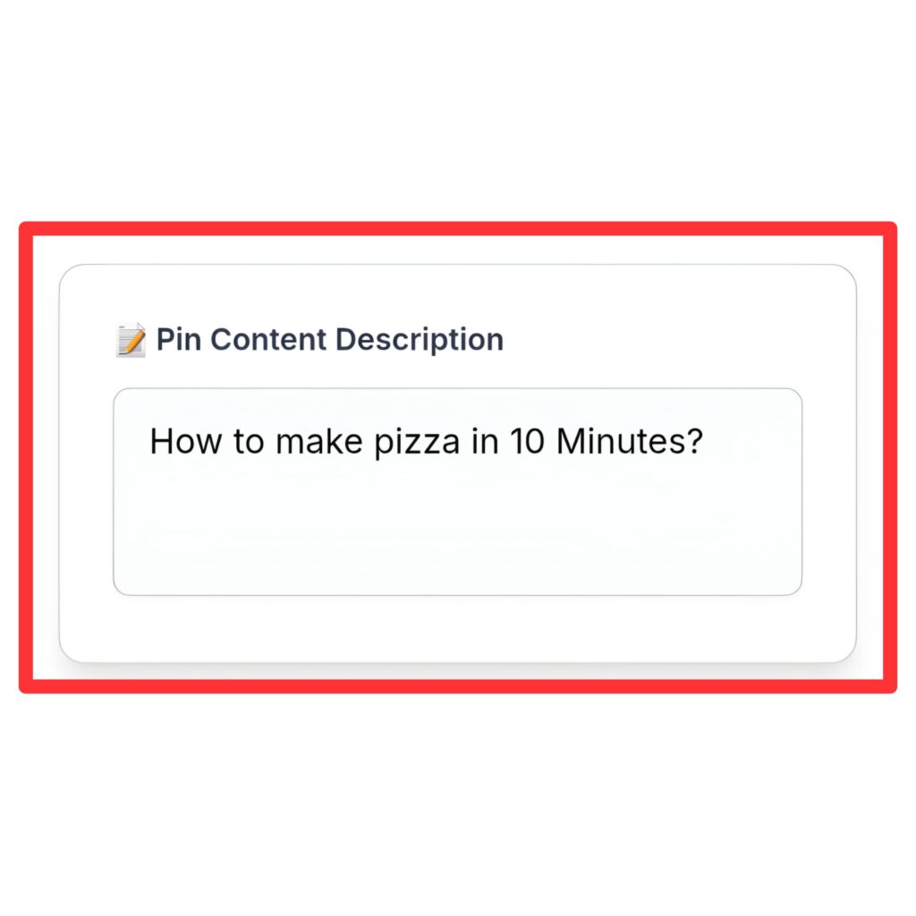 pinterest pin description for content title and description